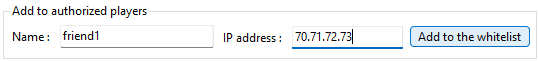 Add to the whitelist