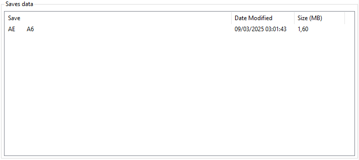Save Data
